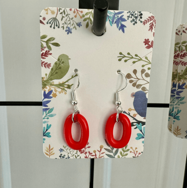 Colourful Acrylic Link Earrings