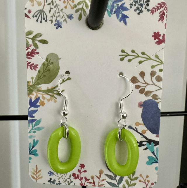 Colourful Acrylic Link Earrings