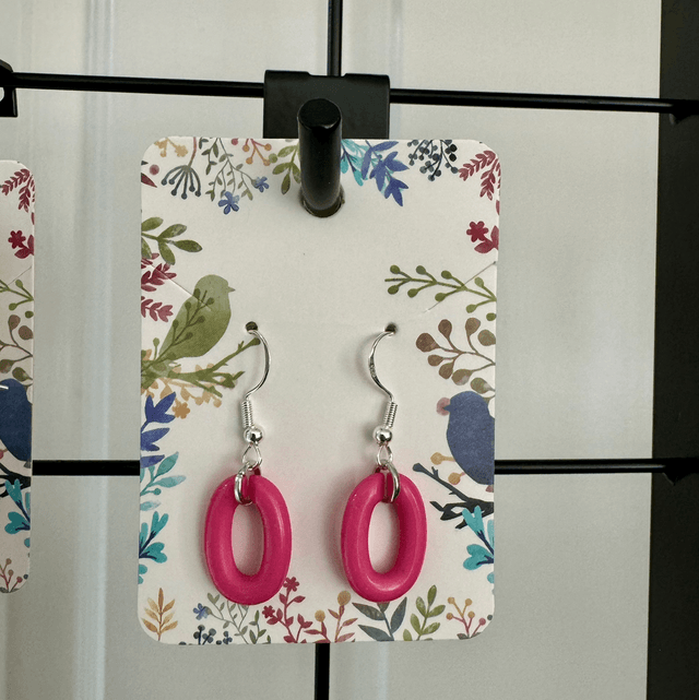 Colourful Acrylic Link Earrings