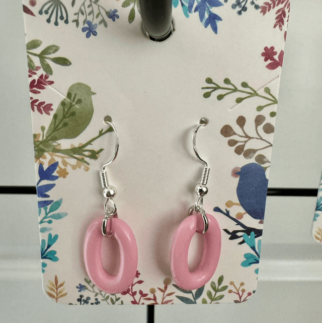 Colourful Acrylic Link Earrings