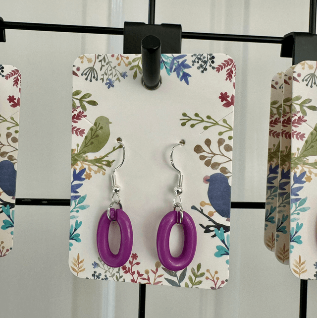 Colourful Acrylic Link Earrings
