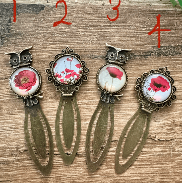 Poppy bookmarks
