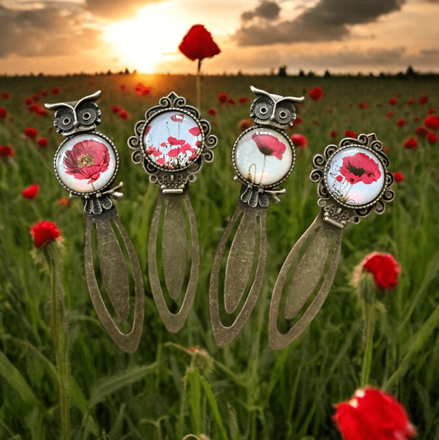 Poppy bookmarks