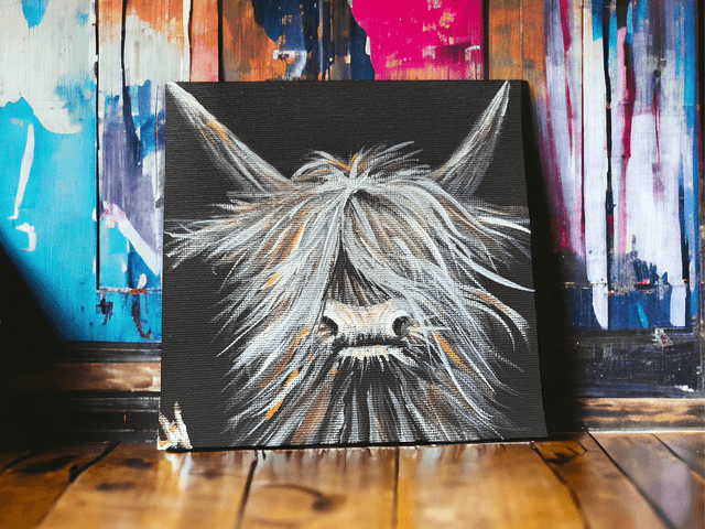 Luna, Highland Moo Art Print