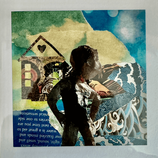 Girl at the Beach Greeting Card